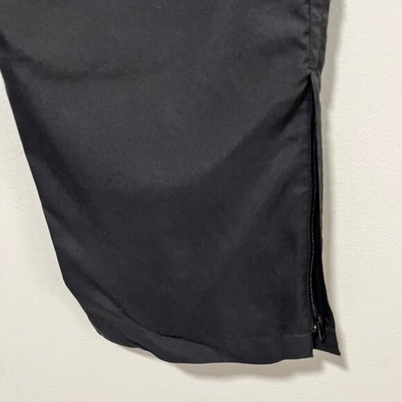 Kaelin Black Straight-Leg Pants with Ankle Slits - Size L - Picture 12 of 13